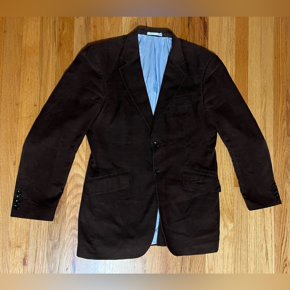 Men's Brown Corduroy Blazer by The Duffer of St. George, 40R